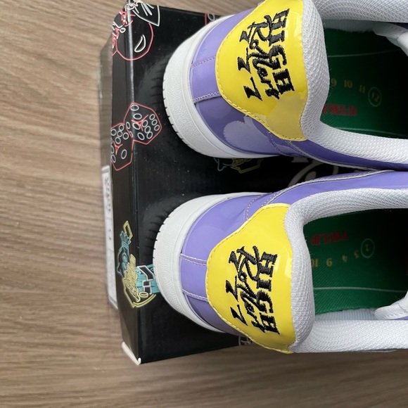 High Roller Dont Crap Out AF1 Size 9 "Lakers" - Picture 5 of 5